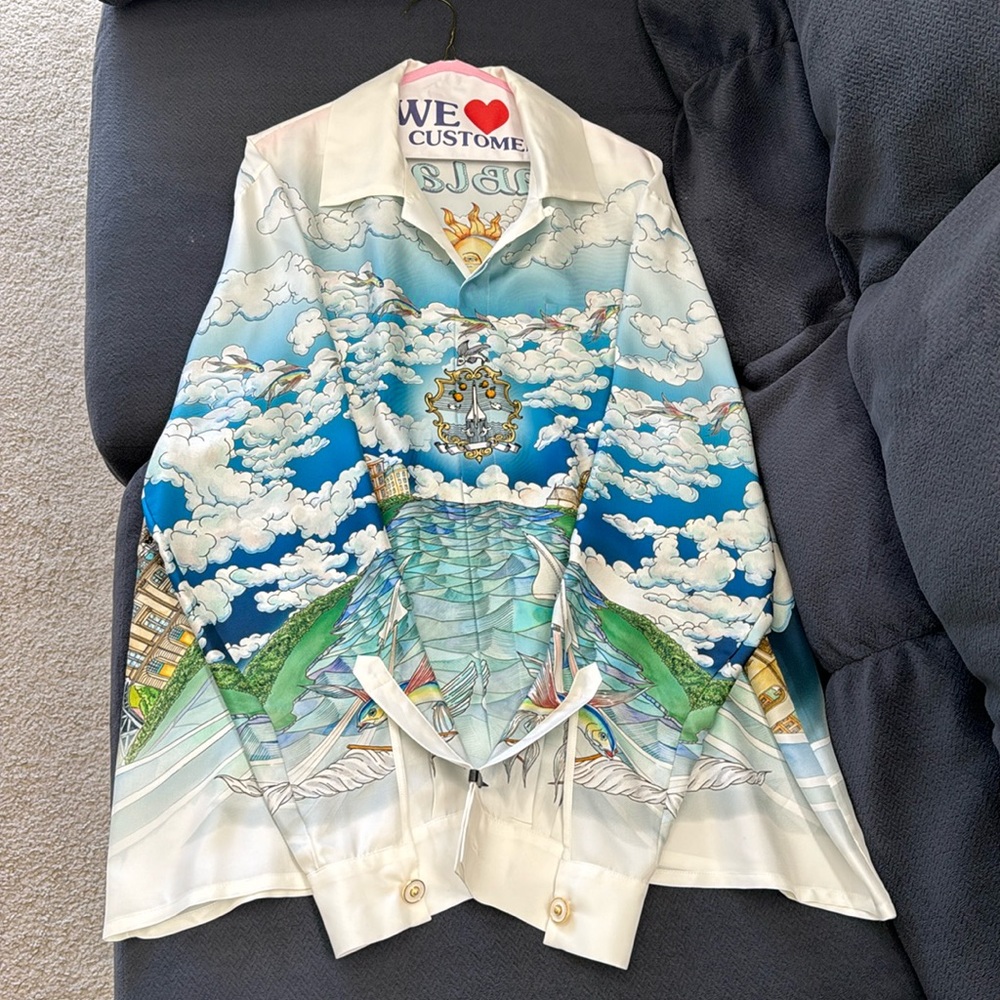 Silk Button up